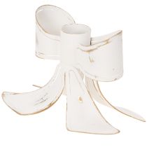 Článok Vintage svietnik s mašľou, 12 cm