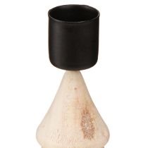 položky Svietnik na vianočný stromček drevený prírodný V13cm 4 ks