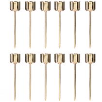 položky Držiak na sviečku na zasunutie z červeného zlata Ø22mm V10,5cm 12 kusov