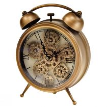 položky Steampunkové hodiny s rímskymi číslicami budík 23x8x29,5cm
