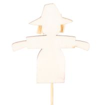 položky Drevené dekorácie strašiaka, rôzne farby, 30 cm, 12 kusov