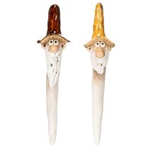 položky Dekoratívna figúrka záhradného trpaslíka do kvetináčov, 16 cm, 2 kusy