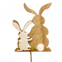 položky Kvetinová zátka zajačik dekoračná zátka drevený drôt 5,5x0,5x7cm 12ks
