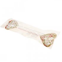 položky Kvetinová zátka srdiečková ozdobná zátka srdiečka kvety 8×1,5×8cm 4 ks