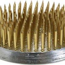 položky Zásuvný ježko Kenzan okrúhly kvietok ježko strieborná mosadz Ø60mm