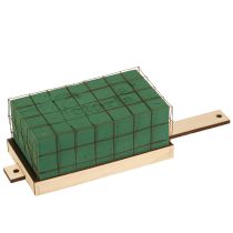 položky Kvetinová penová tehla Florette Eco drevený podstavec 18×10cm