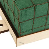 položky Kvetinová penová tehla Florette Eco s drevom 10×10cm