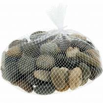 Článok Riečne kamienky prírodné svetlé a tmavé 2-3cm 1kg
