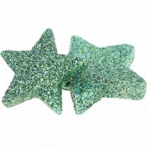 položky Bodová dekorácia Vianočné hviezdy rozptylové hviezdy zelené Ø4/5cm 40ks