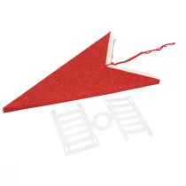 položky Závesná dekorácia v tvare hviezdy z papiera s jutovou šnúrou