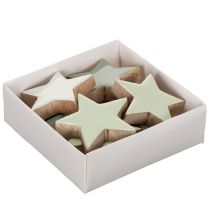 Článok Sada drevených hviezd na stôl a parapet, 5 cm, 9 kusov