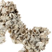 položky Hviezda na zavesenie vianočná dekorácia biela, trblietka Ø15cm