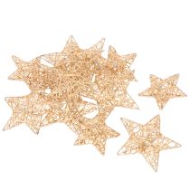 položky Sada ozdobných hviezd z drôtu, dve veľkosti, 10 cm, 12 kusov
