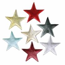 položky Deco hviezdy rôzne farby matné 4cm 12ks