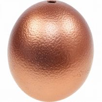položky Dekorácia zo pštrosích vajíčok vyfúknutá veľkonočná dekorácia medená Ø12cm V14cm