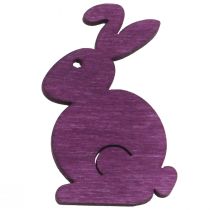 položky Bodková dekorácia Veľkonočný drevený zajačik sediaci farebný 2,5cm x 4cm 72ks