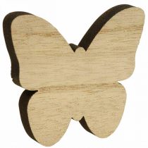 položky Dekorácia rozptýlené motýliky Drevená dekorácia motýliky 2,5-6,5cm 29 kusov