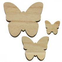 položky Dekorácia rozptýlené motýliky Drevená dekorácia motýliky 2,5-6,5cm 29 kusov