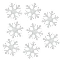 položky Bodová dekorácia snehové vločky biele 3,5cm 120p