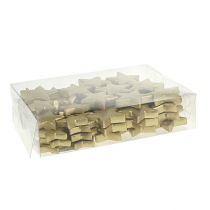 položky Bodová dekorácia hviezdy mix 4-5cm zlatá matná 72 ks