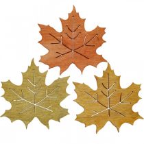 položky Stolová dekorácia jesenná, rozptylová dekorácia drevo javorový list Š4cm 72b