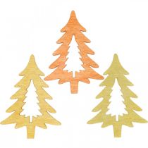 položky Bodová dekorácia Vianočná jedľa oranžová 4cm 72b