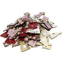 položky Drevená anjelská posýpka anjelská posýpka dekorácia anjelská dekorácia 4,5×3cm 72 ks