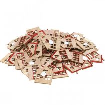 položky Bodová dekorácia Vianočná vianočná dekorácia domček 4,5×5cm 72 ks