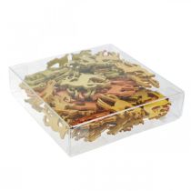 položky Bodová dekorácia Vianočné drevo jeleň prírodný 4×3cm 72 ks