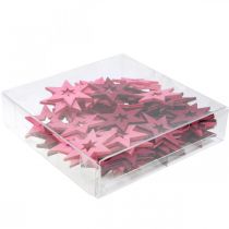 položky Drevená dekorácia Hviezdičky Bodová dekorácia Vianočná fialová V4cm 72 ks