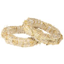 položky Slamený veniec, základňa pre veniec zo slamy, slamený krúžok 15/3 cm, 2 kusy