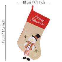 Článok Vianočná pančucha s motívom na zavesenie, 50 cm, 3 kusy