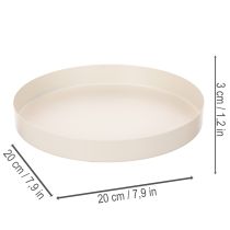 Článok Okrúhla dekoratívna miska na bytové doplnky, 20 cm
