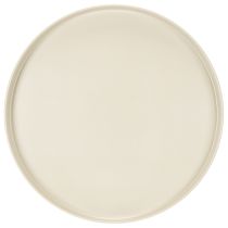 položky Okrúhly dekoratívny podnos v krémovej farbe, 30 cm, na stojane na dekoráciu stola
