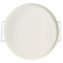položky Tácka s praktickými úchytkami, vintage vzhľad, pre všestranné nápady na zdobenie kvetmi a prírodnými materiálmi, 30 cm
