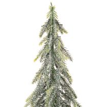 položky Umelá jedľa, ľadová povrchová úprava, s dreveným podstavcom, zimná dekorácia, 60 cm