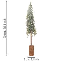 položky Umelý vianočný stromček s podstavcom, matný, ako zimná dekorácia, 90 cm