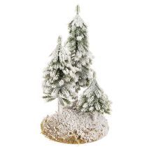 položky Zasnežené jedle, umelá zimná krajina pre vianočnú dedinku a dekoráciu stola, 29 cm