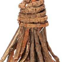 položky Vianočný stromček z vŕbových konárov na drevenom podstavci, 48 cm