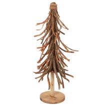 položky Vianočný stromček z vŕbových konárov na drevenom podstavci, 48 cm