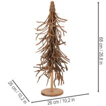 položky Dekoratívny stromček z vŕbových konárov na drevenom podstavci, 68 cm