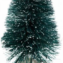 položky Mini jedlička zasnežená, zimná dekorácia, vianočný stromček V9,5cm Ø5cm 2ks