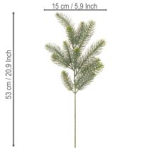 položky Umelá jedľová vetvička, slávnostná dekorácia okna, 50 cm, 3 kusy
