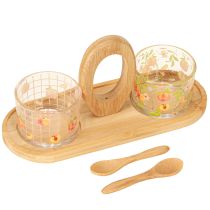 položky Tapas set motív broskyňová dekorácia na stôl letná 23×9×10,5cm