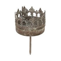 položky Svietnik na čajové sviečky starožitný Ø5cm V10cm sivý 4ks