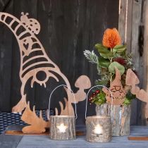 položky Svietnik na čajovú sviečku na zavesenie Svietnik na čajovú sviečku drevený 7,5cm 2ks