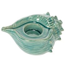 položky Držiak na čajové sviečky s mušľou, dekoratívna stolová sviečka do kúpeľne, obývačky 16 cm