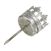 položky Držiak na čajové sviečky strieborný na zalepenie Ø4cm V9,5cm 4ks