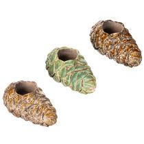 položky Svietniky s dizajnom borovicovej šišky, 8 cm, 3 kusy