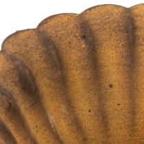 položky Vintage držiak na čajové sviečky, malá miska, hrdzavý kov, Ø10cm, V4,5cm
